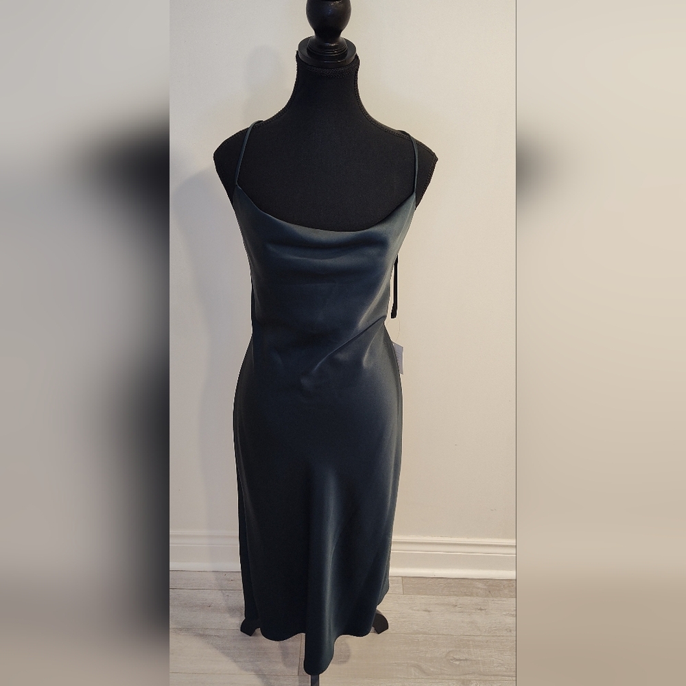 NWT Forest Green Slip Dress